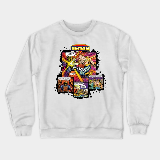 New Adventures of He-Man splash pages Crewneck Sweatshirt by MikeBock